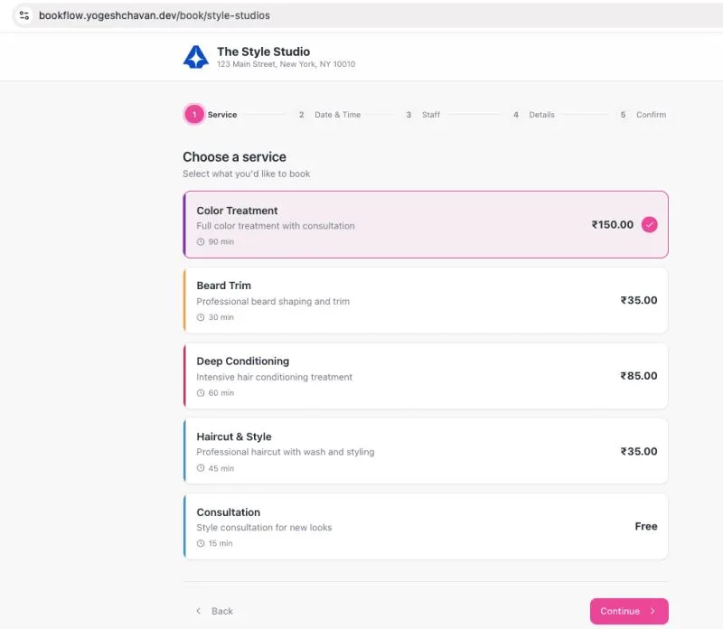 Bookflow - Multi-Vendor Appointment Booking Platform
