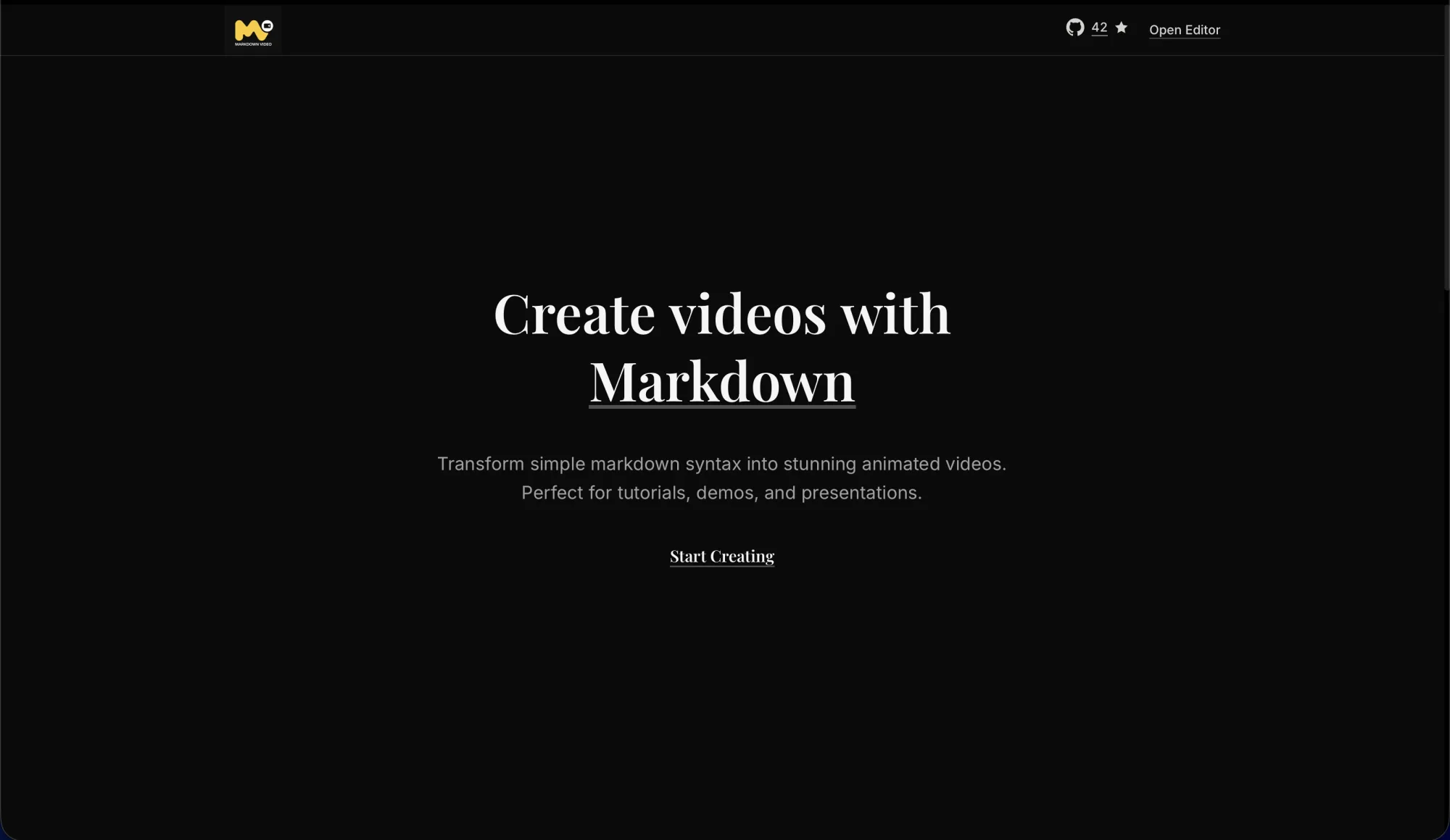Markdown Video Editor