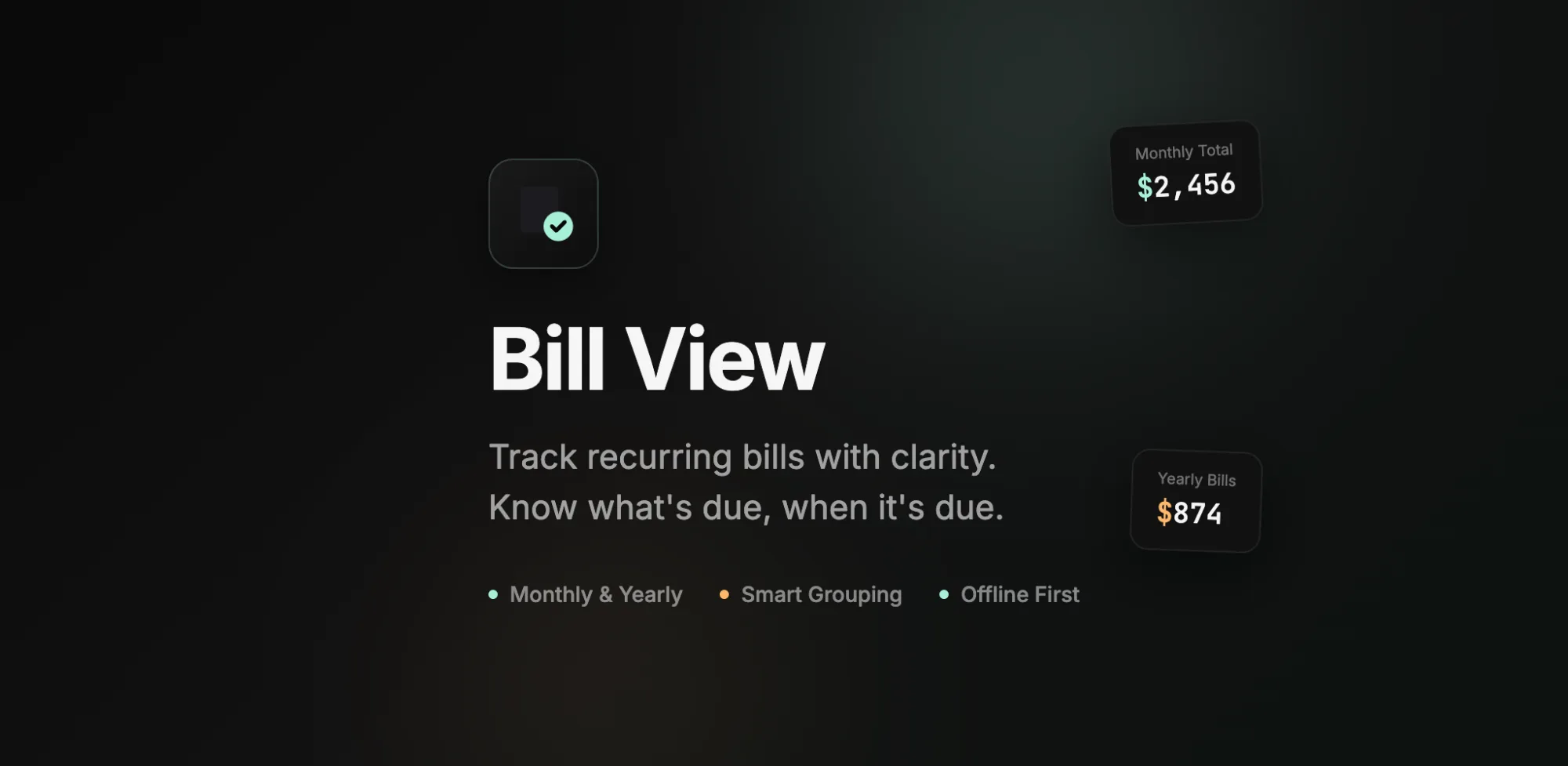 Bill View